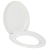 Vidaxl toilet seat soft-close with Quick-release design white