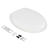 Vidaxl toilet seat soft-close with Quick-release design white