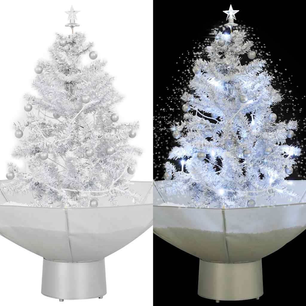 Vidaxl Christmas Snowing avec parapluie 75 cm blanc