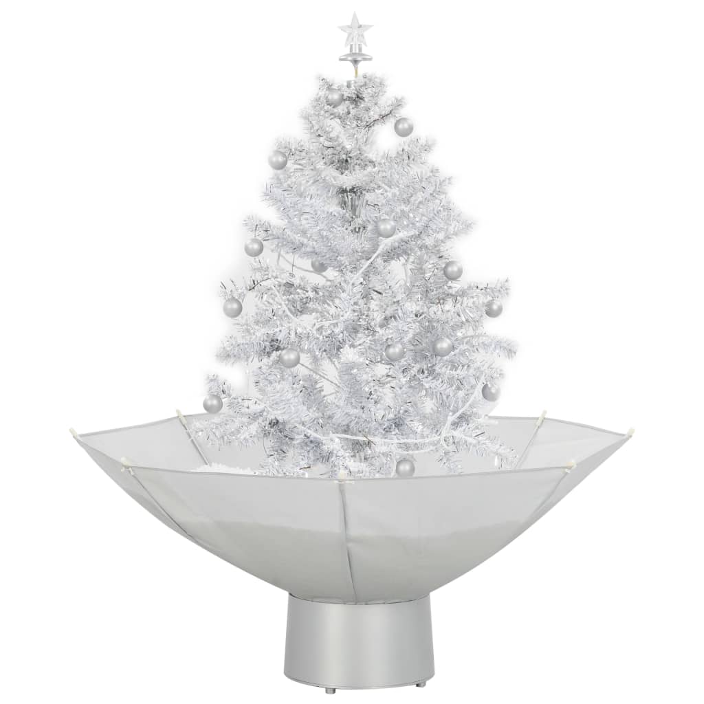 Vidaxl Christmas Snowing avec parapluie 75 cm blanc