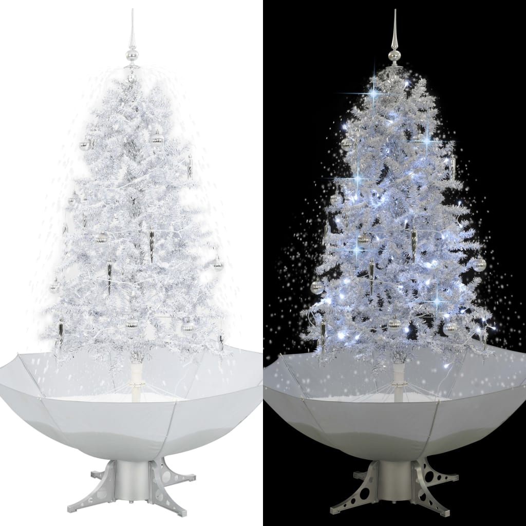 Vidaxl Christmas Snowing avec parapluie 170 cm blanc
