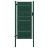 Port Vidaxl 100x204 cm PVC a ocelová zelená