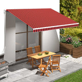 VidaXL Laifeldoek 450x300 cm Canvas orange and brown