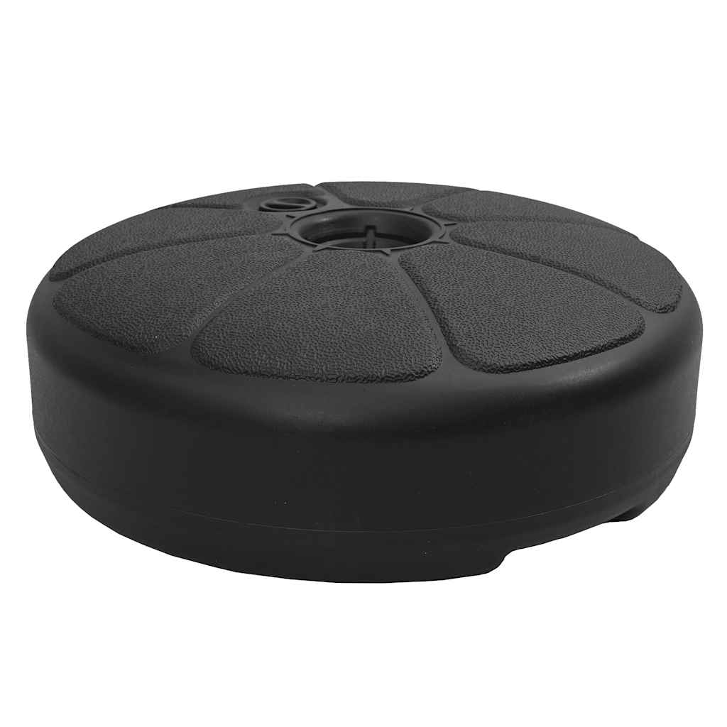 Vidaxl Parasol Foot, napolnjeno s peščeno vodo 15 l črno
