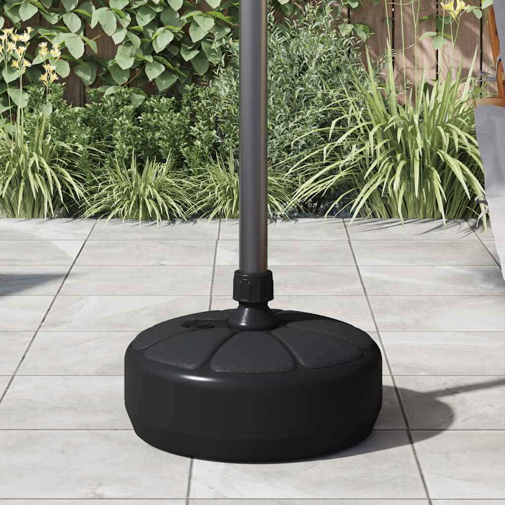 Vidaxl Parasol Foot, napolnjeno s peščeno vodo 15 l črno