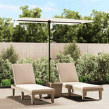 Vidaxl parasol s hliníkovým pólem 2x1,5 m písek bílý