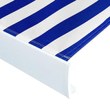 Vidaxl Laifeldeek 350x250 cm płótno niebieskie i białe