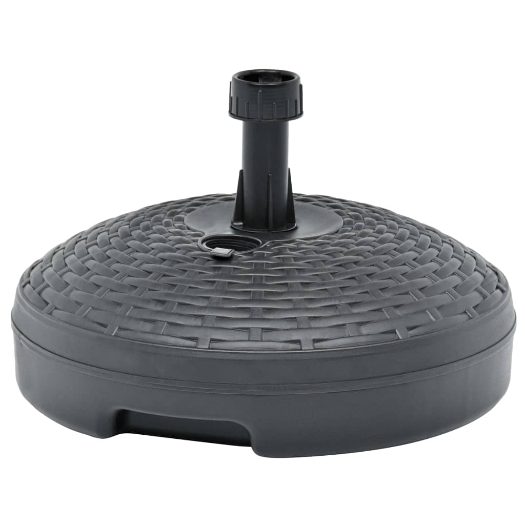 Vidaxl Parasol Foot rempli d'eau de sable 20 l en plastique rotin anthracite