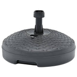 Vidaxl Parasol Foot rempli d'eau de sable 20 l en plastique rotin anthracite