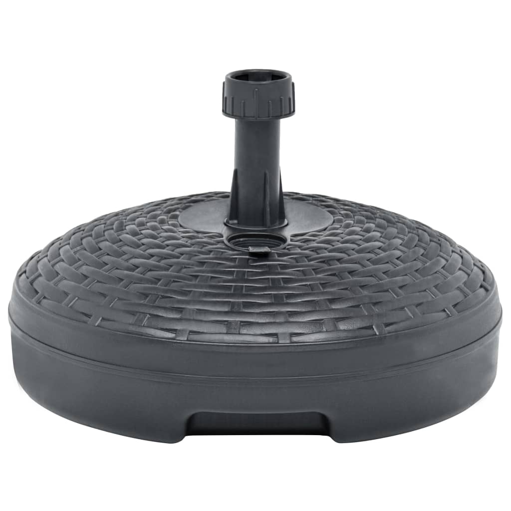 Vidaxl Parasol Foot rempli d'eau de sable 20 l en plastique rotin anthracite