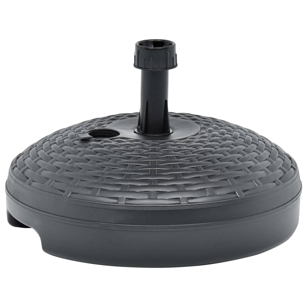 Vidaxl Parasol Foot rempli d'eau de sable 20 l en plastique rotin anthracite