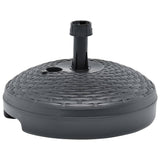 Vidaxl Parasol Foot rempli d'eau de sable 20 l en plastique rotin anthracite