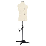 Vidaxl mannequin adjustable man size 37-45 cream colored