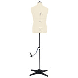 Vidaxl mannequin adjustable man size 37-45 cream colored