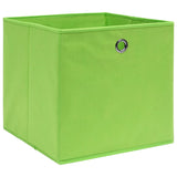 Vidaxl Storage boxes 4 pcs 32x32x32 cm Fabric green