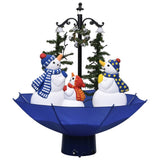 Vidaxl Christmas Snowing avec parapluie 75 cm PVC bleu