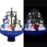 Vidaxl Christmas Snowing avec parapluie 75 cm PVC bleu