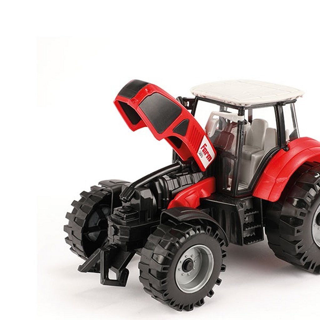 Toi-Toys Traktor mit Reibung rot, 19 cm