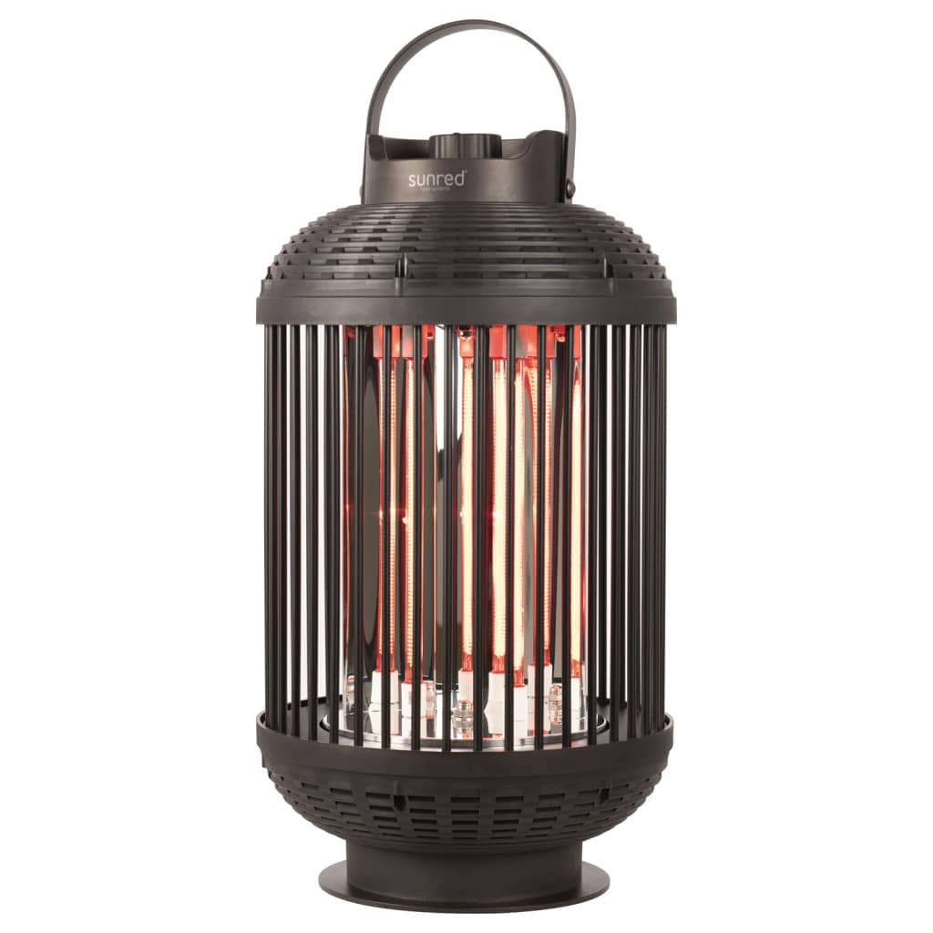 Sunred Sunred stůl teplejší indox 1200 w halogen černá