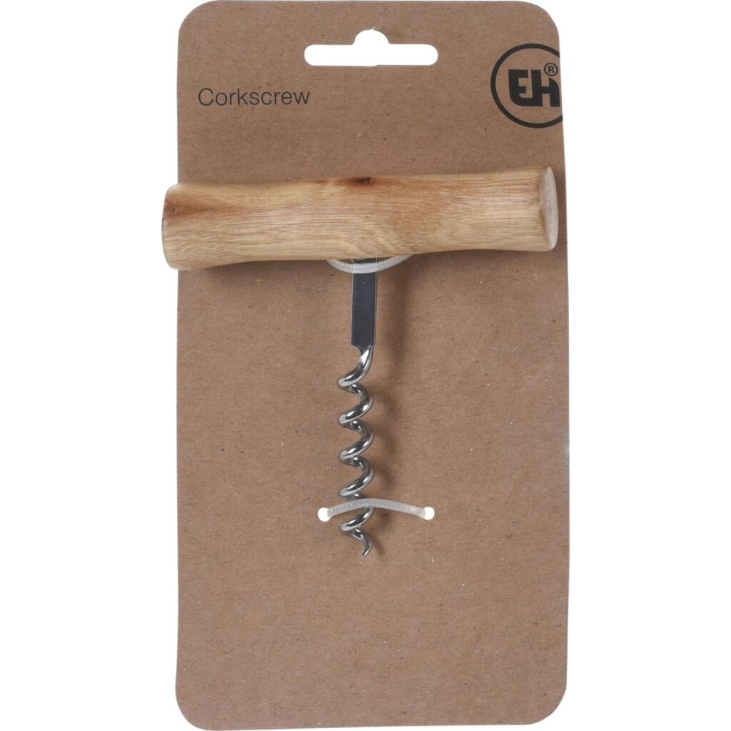 Excellent Houseware corkscrew with wooden handle