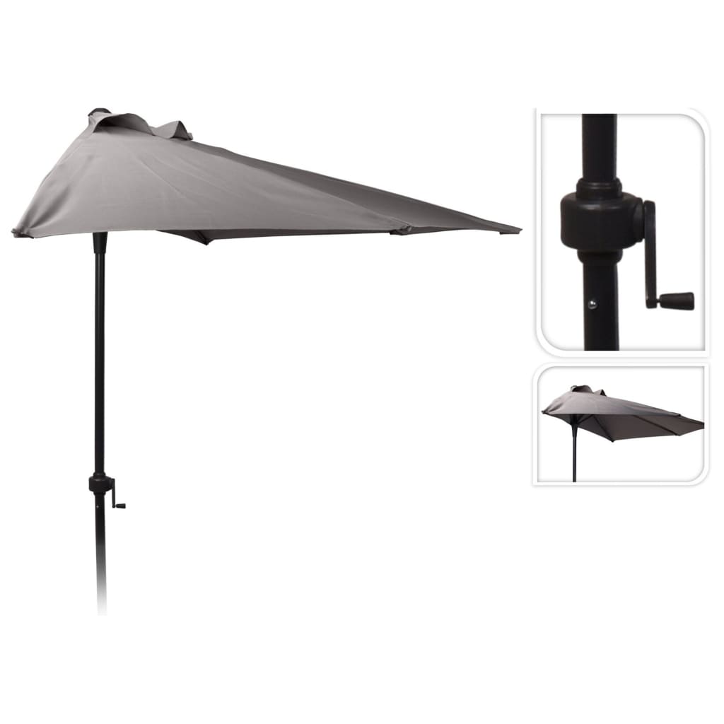 Progarden progarden parasol półkula 250 cm węgiel drzewny