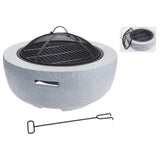 Progarden Progarden Fire Bowl med grillgaller runt 60x25 cm ljusgrå
