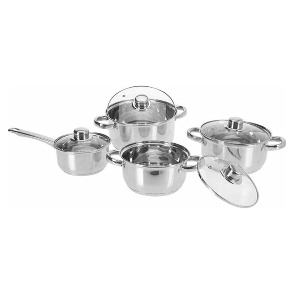 Fremragende Houseware Houseware 8-delt pande Sæt med rustfrit stål