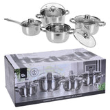 Fremragende Houseware Houseware 8-delt pande Sæt med rustfrit stål