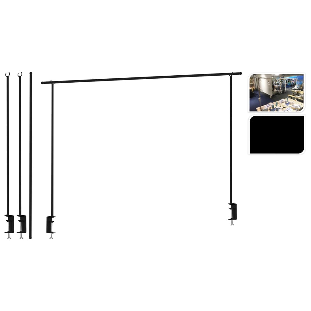 PROGARDEN PROGARDEN TABELLA CLAMP METALE NERO
