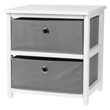 H-S Collection H S Collection Rangement Armoire avec 2 tiroirs MDF