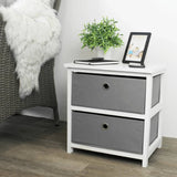 H-S Collection H S Collection Rangement Armoire avec 2 tiroirs MDF