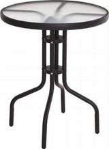 Pro Garden Rounds Glass Balcony Table 60x70cm