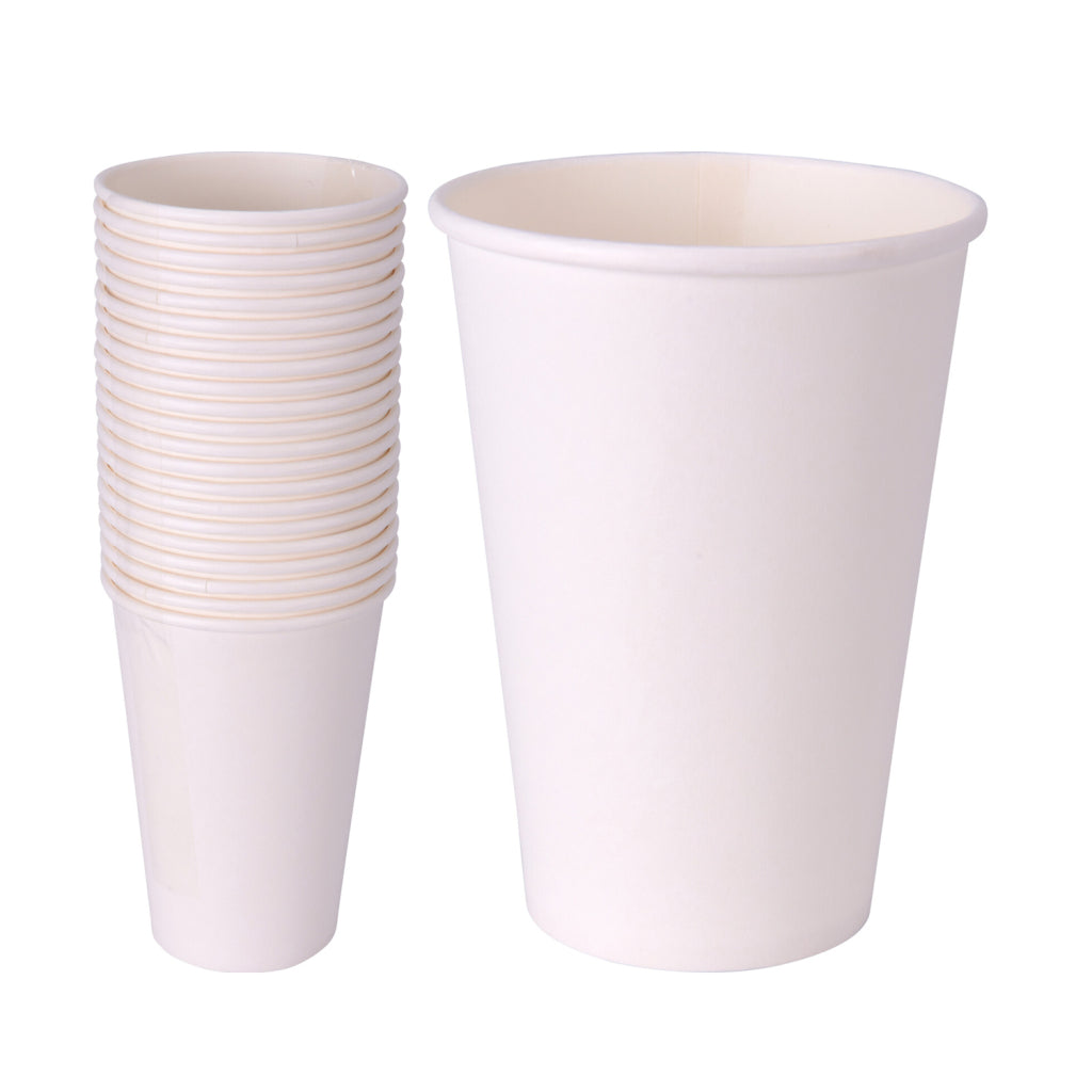 Základní papírové kelímky 350 ml bílé