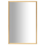 Miroir vidaxl 60x40 cm de couleur or