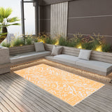 Vidaxl mimo koberec Arakil 120x180 cm pp oranžový a bílý