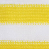 Écran de balcon Vidaxl 120x500 cm HDPE jaune et blanc