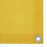 Écran de balcon Vidaxl 75x500 cm jaune HDPE