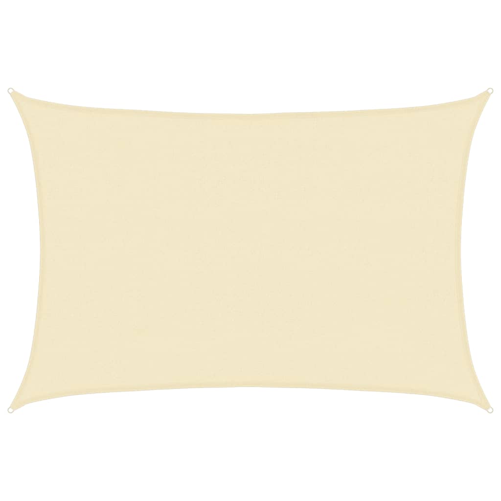 Vidaxl Zonnezeil 160 g m² 4x5 m HDPE Cream -colored