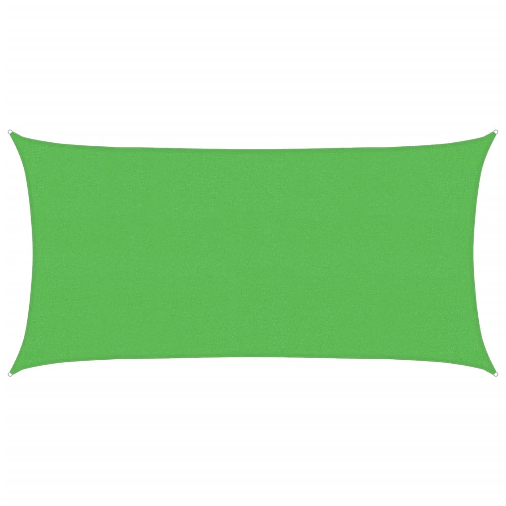 Vidaxl Zonnezeil rectangulaire 160 g m² 2x3,5 m HDPE vert clair