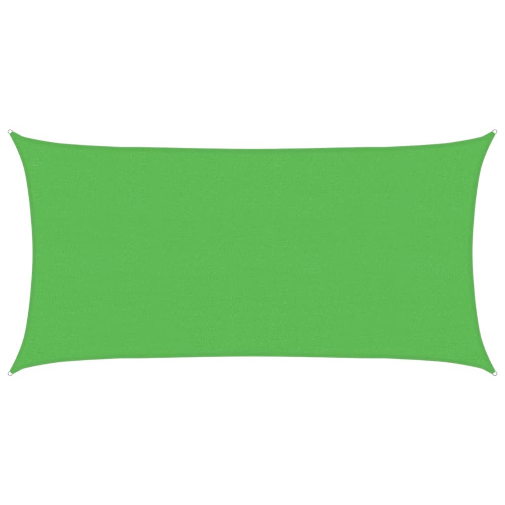 Vidaxl Zonnezeil rectangulaire 160 g m² 2,5x5 m HDPE vert clair