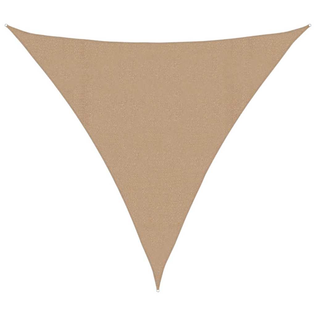 Bidaxl zonnezeil 160 g m² 4x4x4 m hdpe taupe