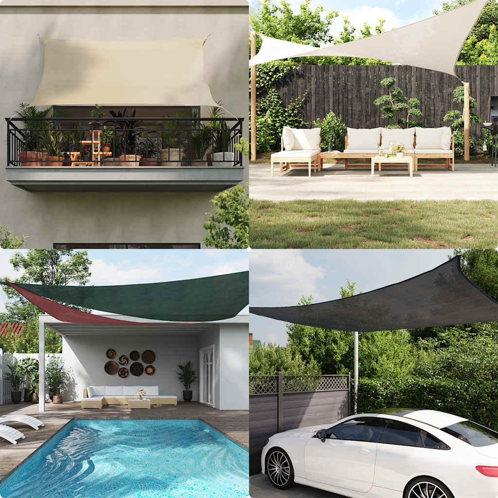 Vidaxl Zonnezeil 160 g m² 3 4x2 m HDPE Taupe