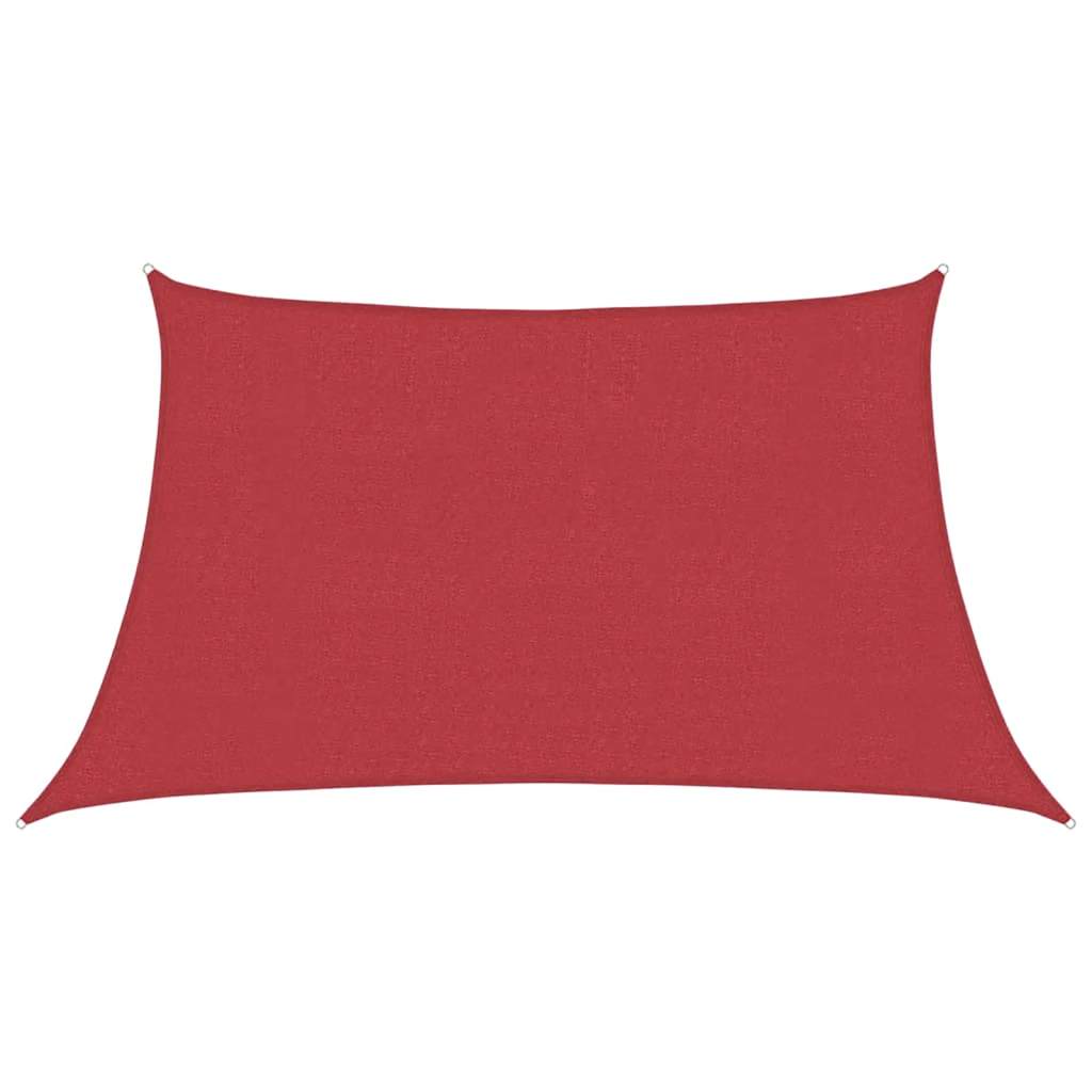 Vidaxl Zonnezeil 160 g m² 3 4x2 m HDPE red