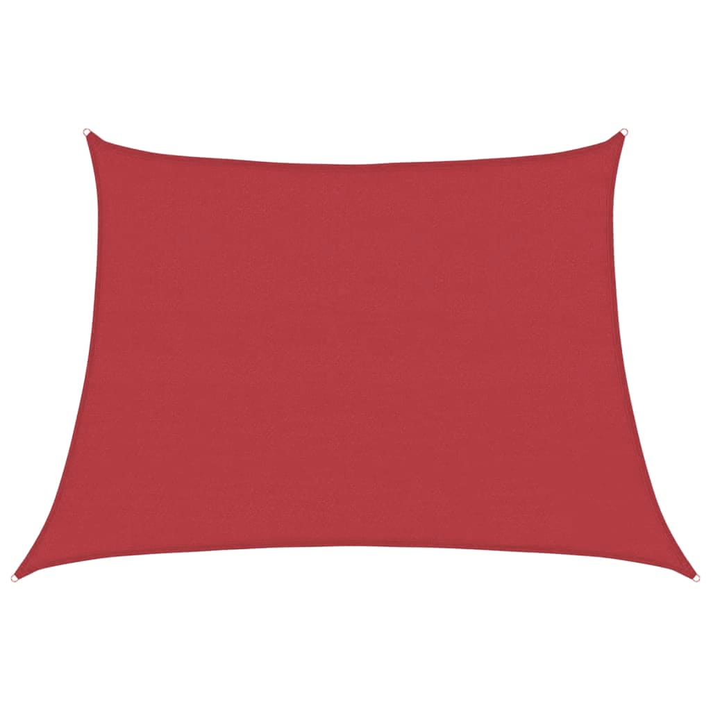 Vidaxl Zonnezeil 160 g m² 4 5x3 m Hdpe Red