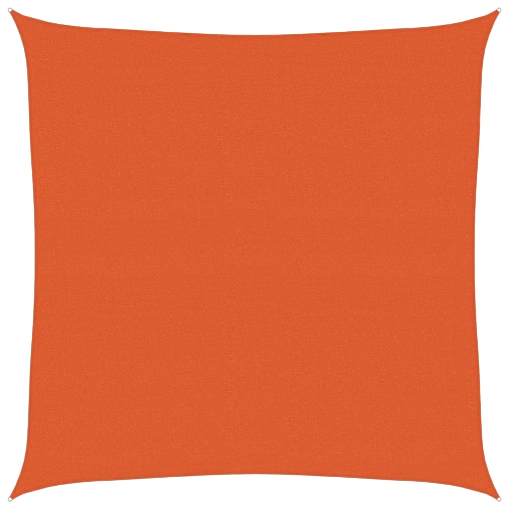 Vidaxl Zonnezeil 160 g m² čtverec 4x4 m hdpe oranje