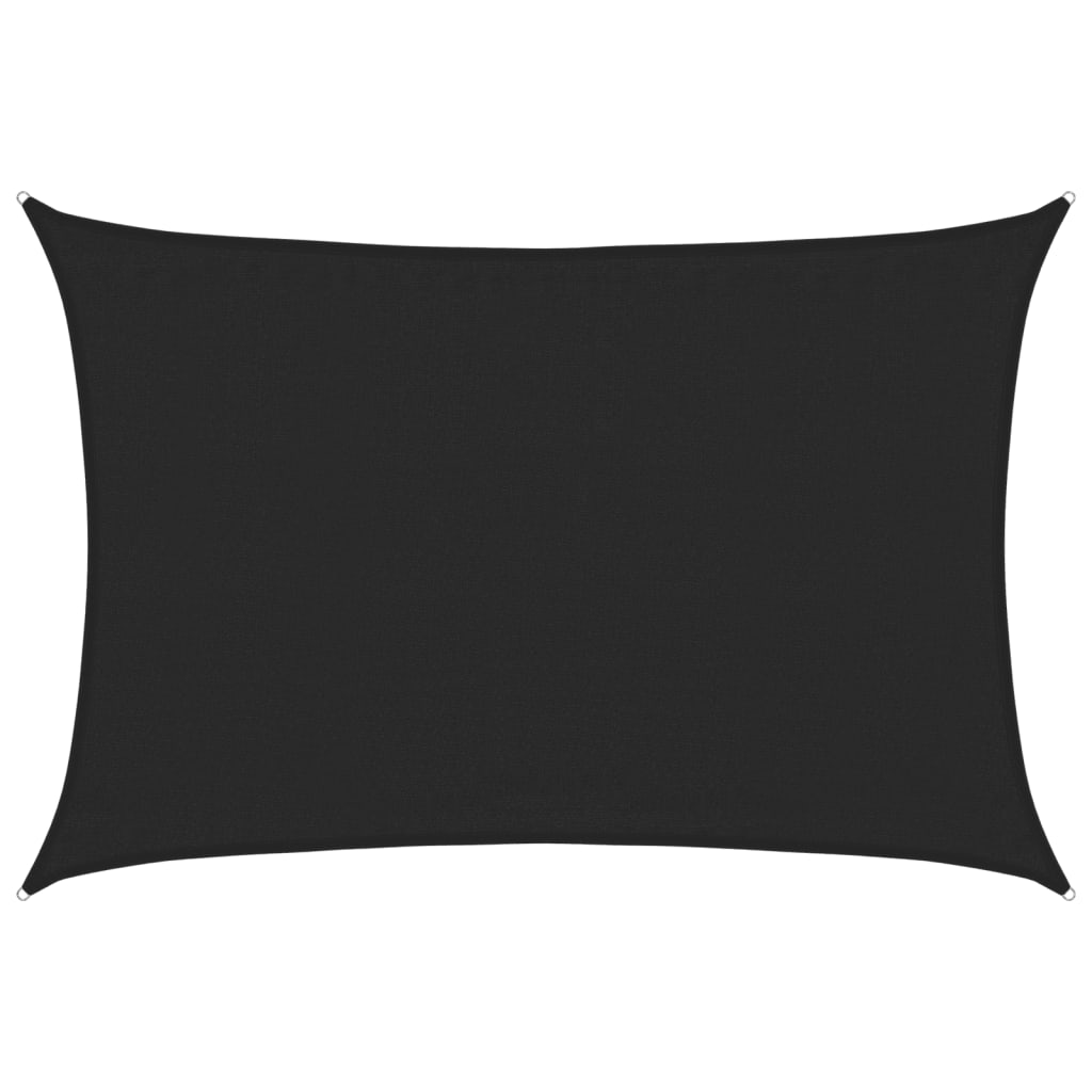 Vidaxl Zonnezeil 160 g m² 3,5x5 m hdpe sort