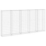 Vidaxl Schanskorf Wall z pokrywkami 300x30x150 cm ocynkowana stal