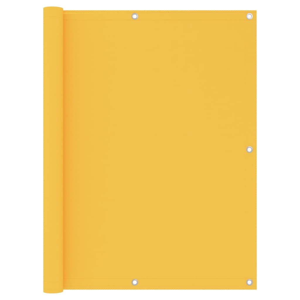 Écran de balcon Vidaxl 120x400 cm Oxford Fabric Jaune