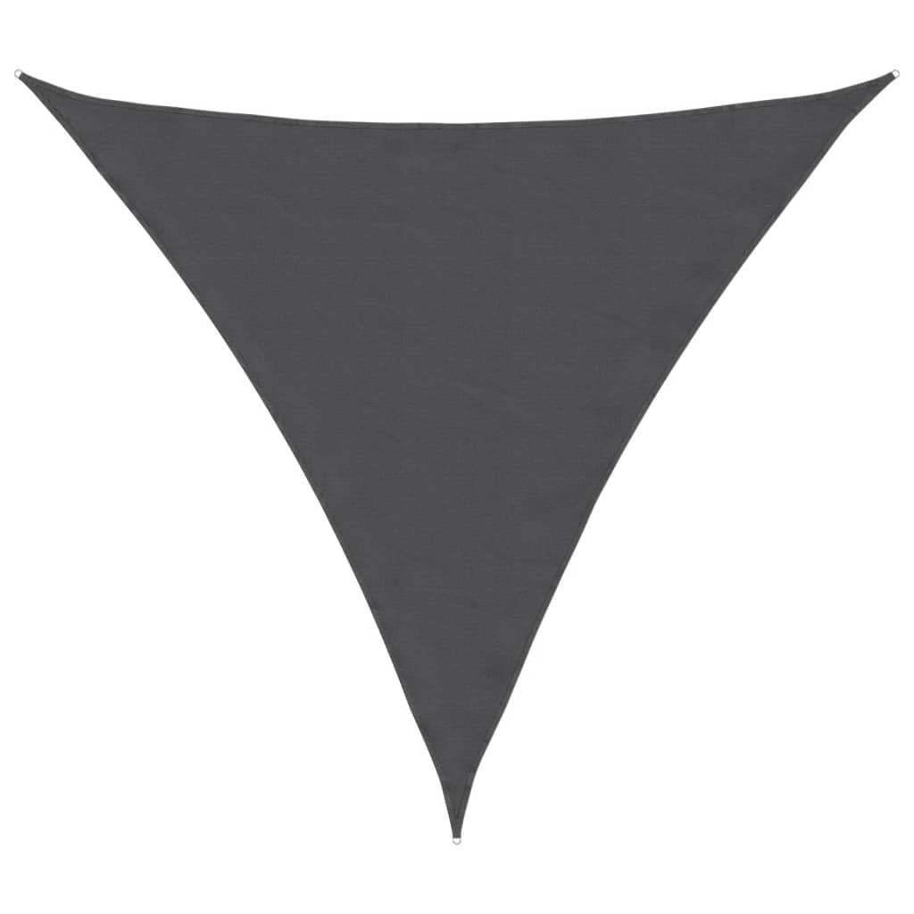 Vidaxl Sun Shade Triangular 3x3x3 M tessuto Oxford antracite -Colorato
