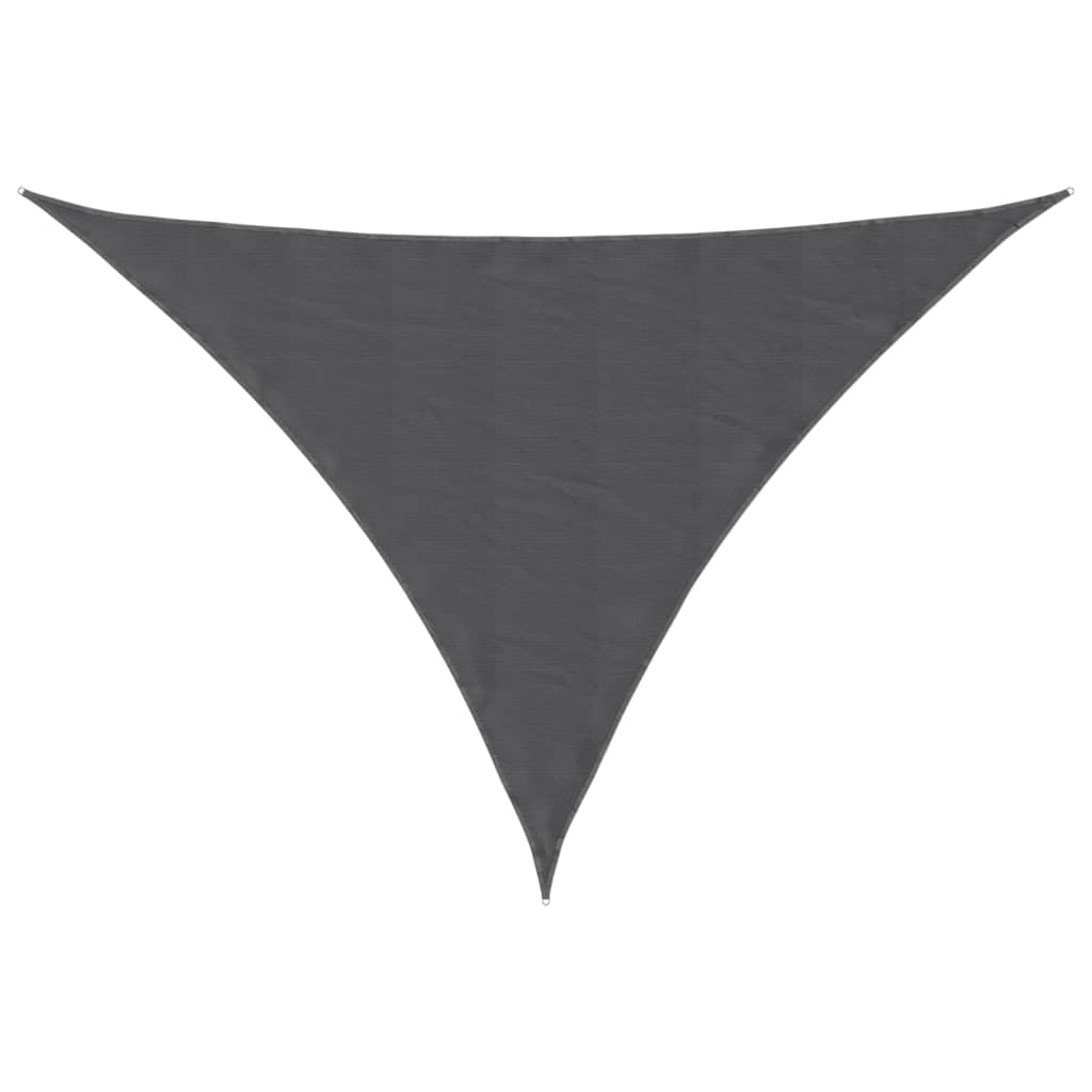 Vidaxl Sun Shade Triangular 3x4x5 M Tessuto Oxford antracite -Collorato